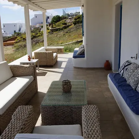 בית נופש Cycladic With Sea View In Kalo Livadi *